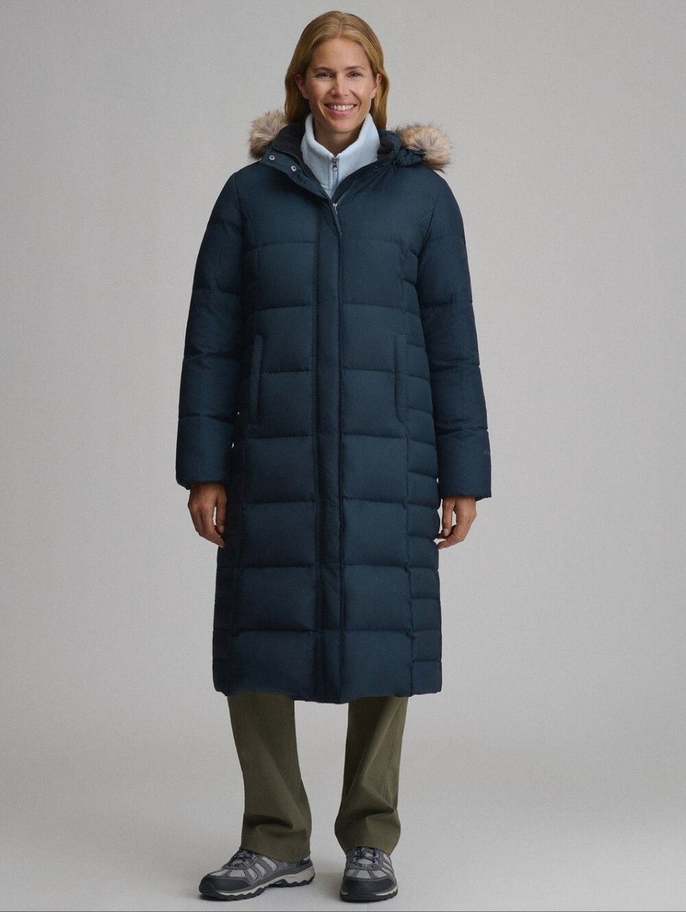 Eddie Bauer Women's Lodge Down Duffle Coat Parka Size S